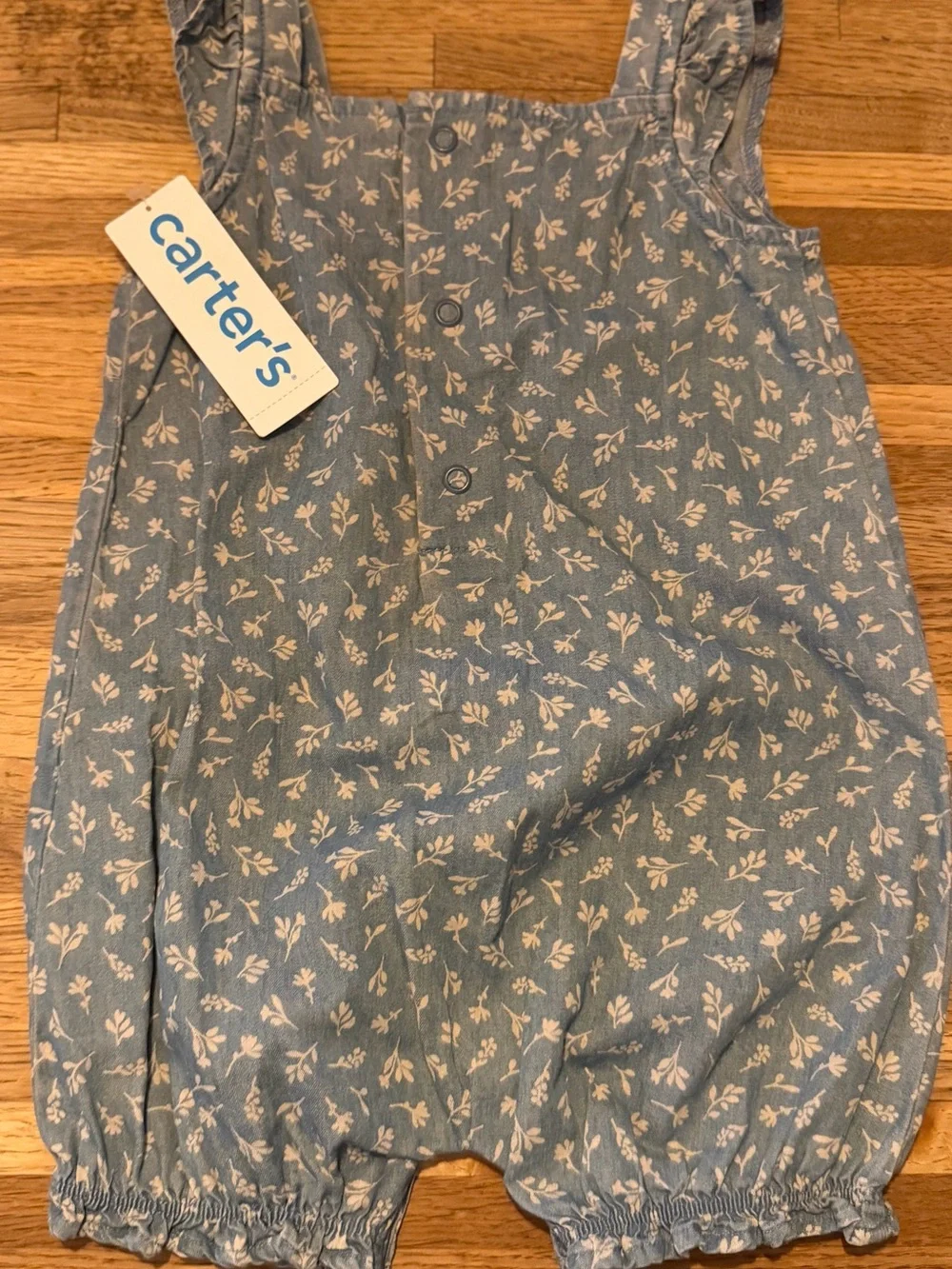 Carter's Light Blue Floral Baby Dress